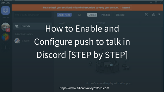 best push to talk key for discod